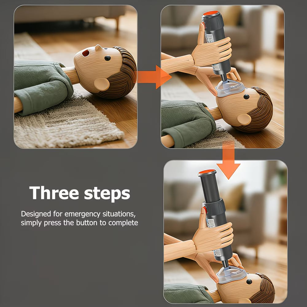 🚨 Anti-Choking Rescue Device with One-Button Operation - 🚨 جهاز إنقاذ ضد الاختناق يعمل بزر واحد