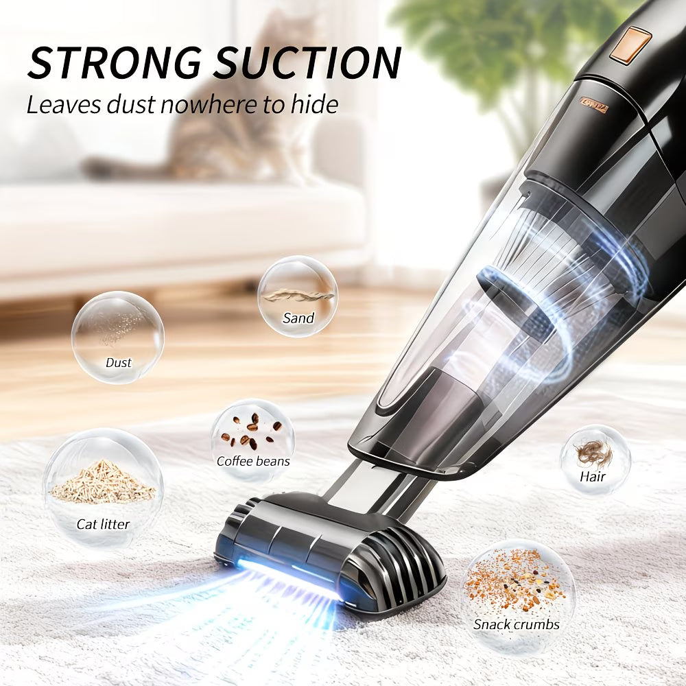🏠 Wireless Handheld Vacuum Cleaner with Strong Suction - 🏠 مكنسة كهربائية لاسلكية محمولة باليد ذات قوة شفط عالية