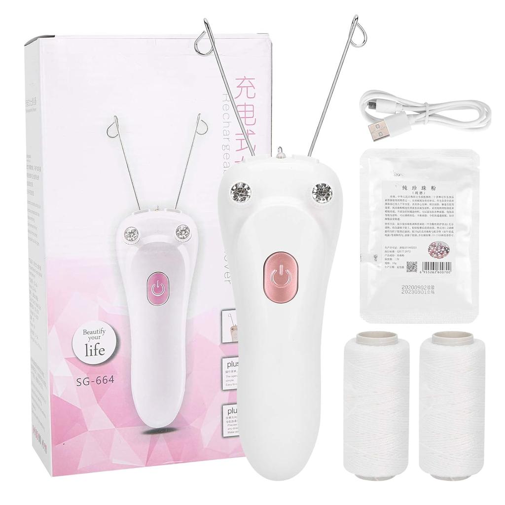 💖✨ Haohan HB-22 Rechargeable Threading Machine – Electric Facial Hair Removal Threading Epilator 🌸🔋