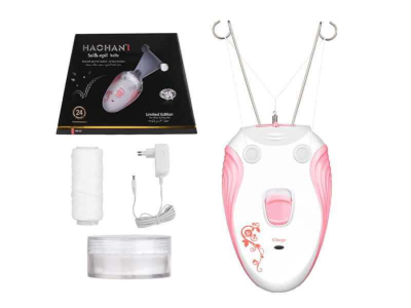 💖✨ Haohan HB-22 Rechargeable Threading Machine – Electric Facial Hair Removal Threading Epilator 🌸🔋