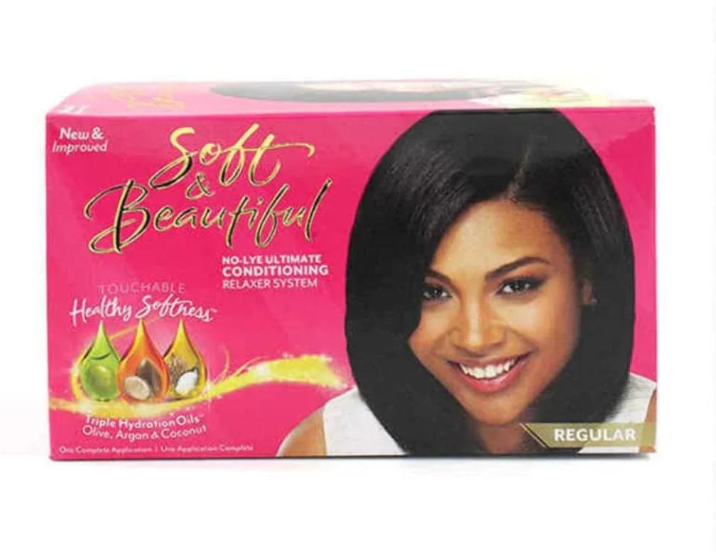Soft & Beautiful No-Lye Conditioning Relaxer – Regular - بلسم فرد الشعر الناعم والجميل الخالي من الصودا الكاوية - عادي