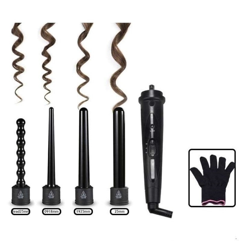 💇‍♀️✨ 4 In 1 Hair Curler & Styling Tool – Curl, Straighten, Wave & Volume Hair Styler 🔥💖 - 💇‍♀️✨ أداة تصفيف الشعر 4 في 1 - لتجعيد الشعر، وتمليسه، ومنحه تموجات، وزيادة كثافته 🔥💖