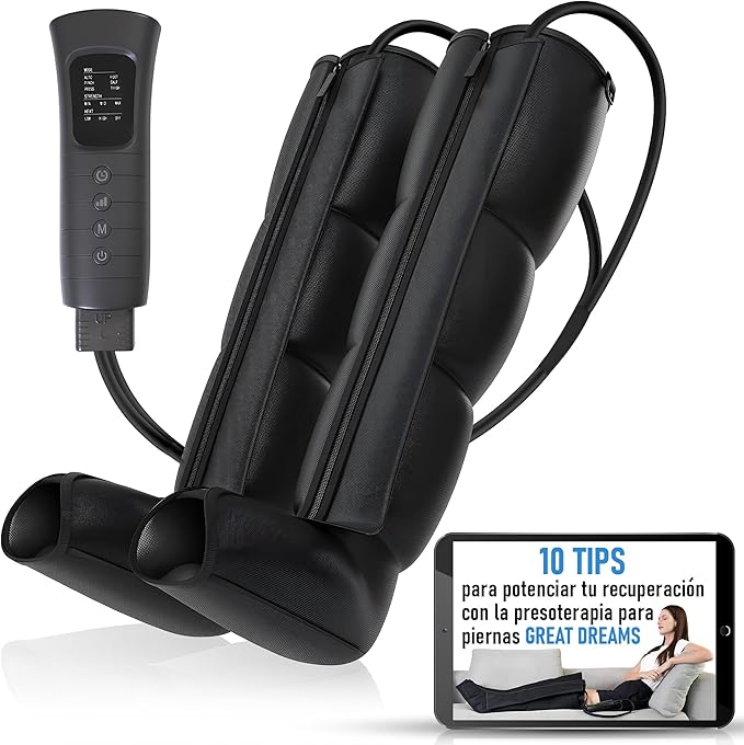 💆‍♂️🦵 Professional Full Leg Massager System with Dynamic Compression Technology – UK Plug ✨💖