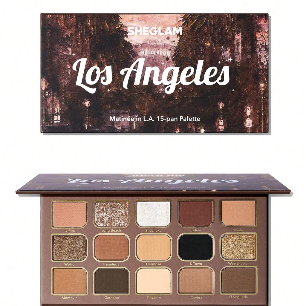 💄 Sheglam Matinee In L.A. 15 Color Eyeshadow Palette - 💄 باليت ظلال العيون Sheglam Matinee In L.A. بـ 15 لونًا