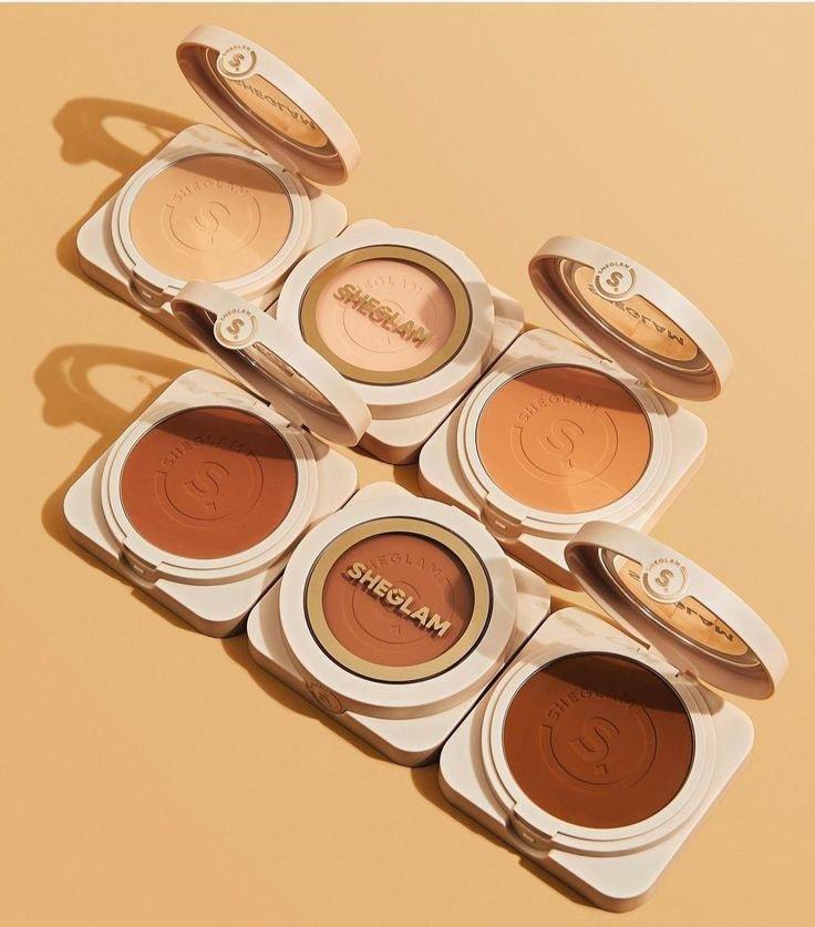 Sheglam Skin-Focus High Coverage Powder Foundation – Shell 💄✨ - بودرة أساس شيغلام سكين فوكس عالية التغطية - لون صدفي 💄✨
