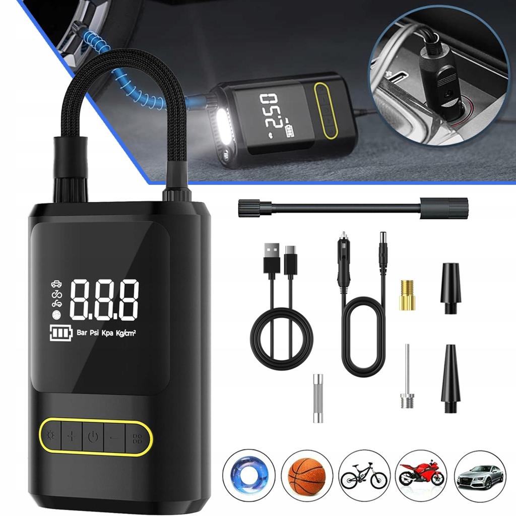🚘 150PSI Cordless Tire Inflator Air Compressor - 🚘 ضاغط هواء لاسلكي لنفخ إطارات السيارات بقوة 150 رطل لكل بوصة مربعة