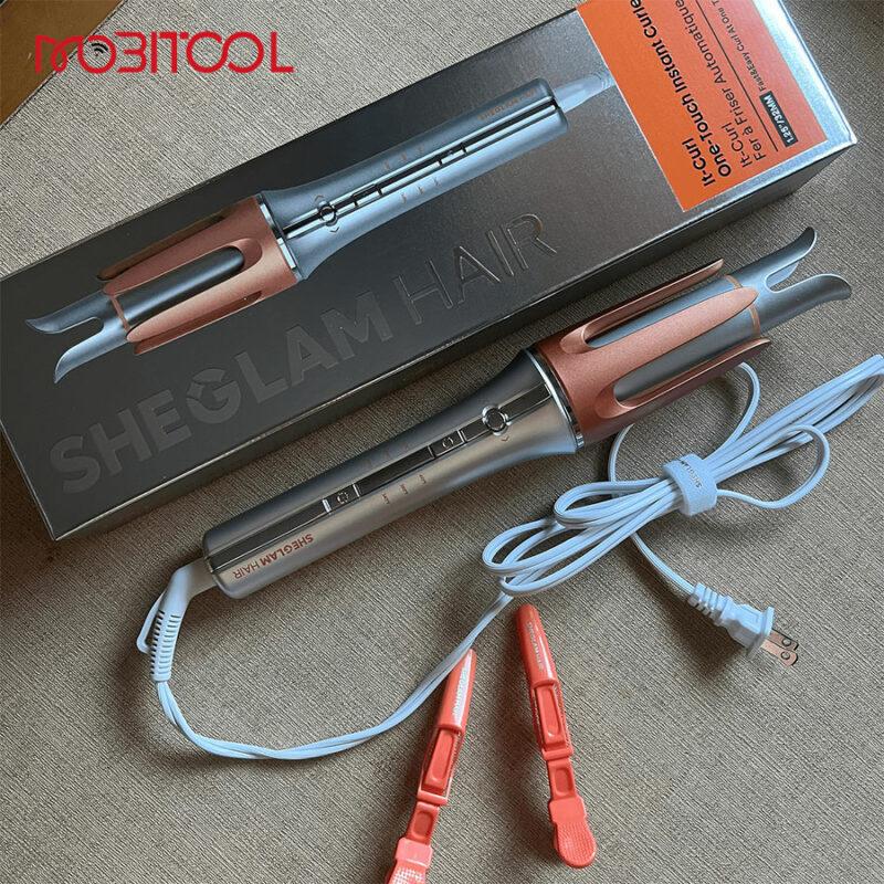 💇‍♀️✨ Sheglam Hair It Curl One Touch Instant Curler 32mm – Automatic Hair Curling Iron 🔥💖 - 💇‍♀️✨ مكواة تجعيد الشعر الأوتوماتيكية Sheglam Hair It Curl One Touch مقاس 32 مم 🔥💖