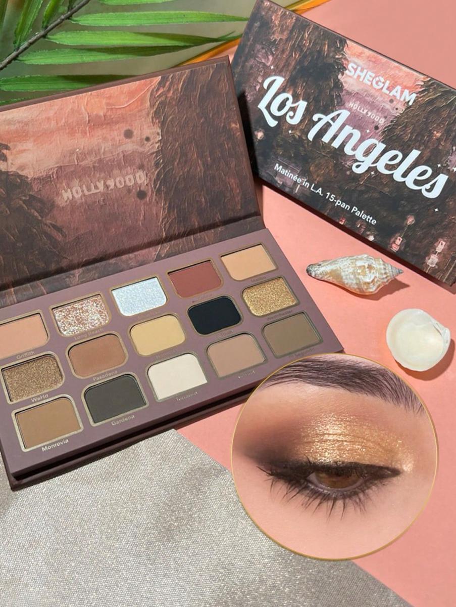 💄 Sheglam Matinee In L.A. 15 Color Eyeshadow Palette - 💄 باليت ظلال العيون Sheglam Matinee In L.A. بـ 15 لونًا