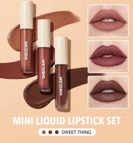 Sheglam Mini Liquid Lipstick Set – Sweet Thing 💋🌸 - مجموعة أحمر الشفاه السائل المصغر من شيغلام - سويت ثينغ 💋🌸