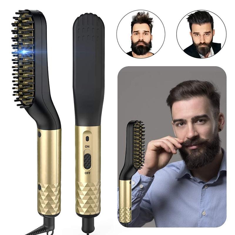 Rozia HR-7110 Beard & Hair Straightening Brush - فرشاة فرد اللحية والشعر روزيا HR-7110